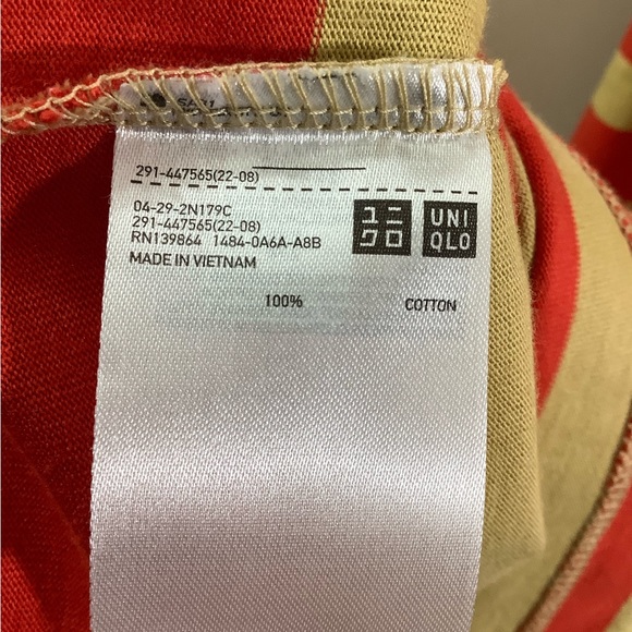 Marni X Uniqlo Striped Short Sleeve Midi Dress - Picture 6 of 7